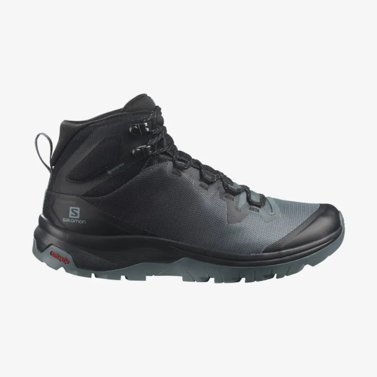 Botas Caminhada Salomon Vaya Mid GTX Feminino Pretas | PT E48523